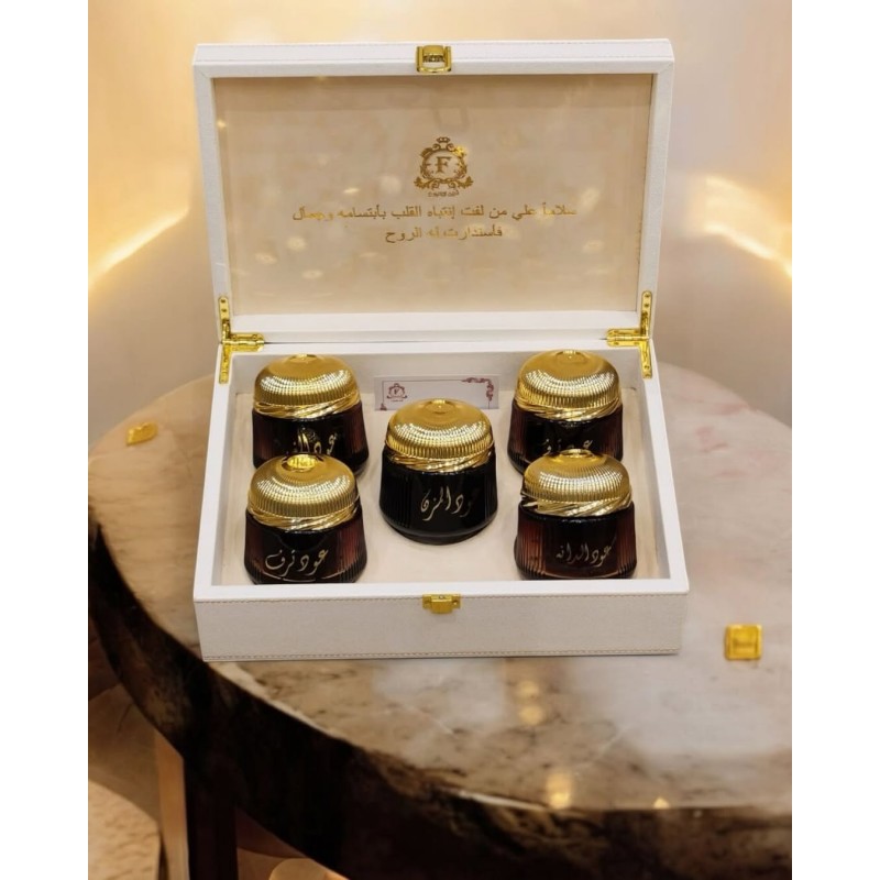 A box of five types of oud